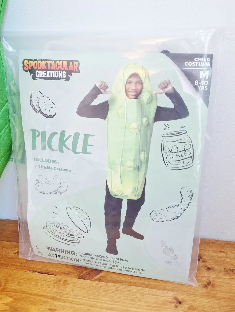 Spooktacular Creations Kids Pickle Halloween Costume - Child Medium (8–10)